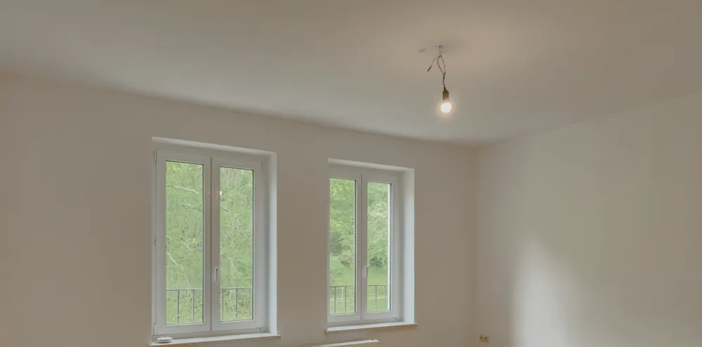 Zimmer mit Blick ins Grüne