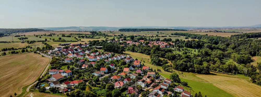 Münchenroda aus der Luft